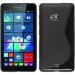 SLINELUMIA535NOIR - Housse Coque souple Gel type S-Line noire Microsoft Lumia 535