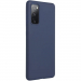 SMOOTH-S20FEBLEU - Coque souple Galaxy S20FE en silicone bleu mat