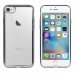 SOFTBRUSHIP7ANTH - Coque souple pour iPhone 7 gris foncé et dos transparent