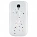 SOFTYLADYS4-BLANCHE - Coque souple en gel motif Lady pour Samsung Galaxy S4 coloris blanc