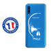 TPU0A50CRANE - Coque souple pour Samsung Galaxy A50 avec impression Motifs crâne blanc