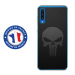 TPU0A50SKULLCARBONE - Coque souple pour Samsung Galaxy A50 avec impression Motifs tête de mort sur fond carbone