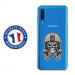 TPU0A50SKULLCASQUE - Coque souple pour Samsung Galaxy A50 avec impression Motifs tête de mort avec un casque de moto