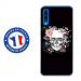 TPU0A50SKULLFLOWER - Coque souple pour Samsung Galaxy A50 avec impression Motifs skull fleuri