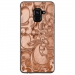 TPU0A8PLUS18ARABESQUEBRONZE - Coque souple pour Samsung Galaxy A8-Plus 2018 avec impression Motifs arabesque bronze