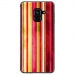 TPU0A8PLUS18BANDESVINT2 - Coque souple pour Samsung Galaxy A8-Plus 2018 avec impression Motifs bandes effets vintages 2
