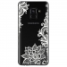 TPU0A8PLUS18LACEBLANC - Coque souple pour Samsung Galaxy A8-Plus 2018 avec impression Motifs Lace blanc