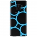 TPU0A8PLUS18RONDSBLEUS - Coque souple pour Samsung Galaxy A8-Plus 2018 avec impression Motifs ronds bleus