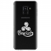 TPU0A8PLUS18TRISKEL - Coque souple pour Samsung Galaxy A8-Plus 2018 avec impression Motifs Triskel Celte blanc