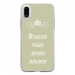 TPU0IPHONEXBOUDERVERT - Coque souple pour Apple iPhone X avec impression Motifs Bouder pour mieux Régner vert
