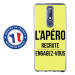 TPU0NOKIA51APEROJAUNE - Coque souple pour Nokia 5-1 avec impression Motifs l'apéro recrute jaune