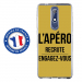 TPU0NOKIA51APEROOR - Coque souple pour Nokia 5-1 avec impression Motifs l'apéro recrute or