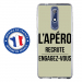TPU0NOKIA51APEROVERT - Coque souple pour Nokia 5-1 avec impression Motifs l'apéro recrute vert