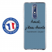 TPU0NOKIA51CHIANTEBLEU - Coque souple pour Nokia 5-1 avec impression Motifs Avant, j'étais chiante bleu