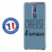 TPU0NOKIA51CHIEUSEBLEU - Coque souple pour Nokia 5-1 avec impression Motifs Chieuse d'Amour bleu