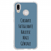 TPU0P20LITEGENIALEBLEU - Coque souple pour Huawei P20 Lite avec impression Motifs Chiante mais Géniale bleu