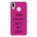 TPU0P20LITEGENIALEFUSHIA - Coque souple pour Huawei P20 Lite avec impression Motifs Chiante mais Géniale fushia
