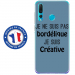TPU0PSMART19BORDELIQUEBLEU - Coque souple pour Huawei P Smart (2019) avec impression Motifs Je ne suis pas bordélique bleu