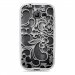 TPU0S7390ARABESQUENOIR - Coque Souple en gel transparente pour Galaxy Trend Lite avec impression Motifs arabesque noir