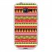TPU0S7390AZTEQUEJAUNEROUGE - Coque Souple en gel transparente pour Galaxy Trend Lite avec impression Motifs aztèque jaune et rou