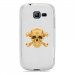 TPU0S7390SKULLOR - Coque Souple en gel transparente pour Galaxy Trend Lite avec impression Motifs tête de mort aspect