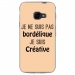 TPU0XCOVER4BORDELIQUEBEIGE - Coque souple pour Samsung Galaxy XCover 4 avec impression Motifs Je ne suis pas bordélique beige