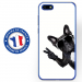 TPU0Y52018CHIENVBLANC - Coque souple pour Huawei Y5 (2018) avec impression Motifs chien à lunettes sur fond blanc