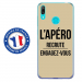 TPU0Y62019APEROTAUPE - Coque souple pour Huawei Y6 (2019) avec impression Motifs l'apéro recrute taupe
