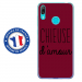 TPU0Y62019CHIEUSEBORDEAU - Coque souple pour Huawei Y6 (2019) avec impression Motifs Chieuse d'Amour bordeau