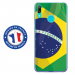 TPU0Y62019DRAPBRESIL - Coque souple pour Huawei Y6 (2019) avec impression Motifs drapeau du Brésil