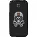 TPU1DES510SKULLCASQUE - Coque souple pour HTC Desire 510 avec impression Motifs tête de mort avec un casque de moto