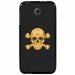 TPU1DES510SKULLOR - Coque souple pour HTC Desire 510 avec impression Motifs tête de mort aspect or