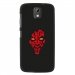 TPU1DES526DARKROUGE - Coque souple pour HTC Desire 526 avec impression Motifs Dark rouge