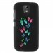 TPU1DES526PAPILLONS - Coque souple pour HTC Desire 526 avec impression Motifs papillons colorés
