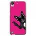 TPU1DES530CHIENVFUSHIA - Coque souple pour HTC Desire 530 avec impression Motifs chien à lunettes sur fond fushia