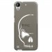 TPU1DES530CRANE - Coque souple pour HTC Desire 530 avec impression Motifs crâne blanc