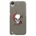 TPU1DES530SKULLTRIBAL - Coque souple pour HTC Desire 530 avec impression Motifs tête de mort sur fond tribal
