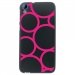 TPU1DES626RONDSFUSHIAS - Coque souple pour HTC Desire 626 avec impression Motifs ronds fushias