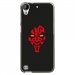 TPU1DES630DARKROUGE - Coque souple pour HTC Desire 630 avec impression Motifs Dark rouge
