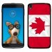 TPU1IDOL355DRAPCANADA - Coque Souple en gel pour Alcatel Idol 3 5,5 avec impression Motifs drapeau du Canada