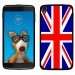 TPU1IDOL355UNIONJACK - Coque Souple en gel pour Alcatel Idol 3 5,5 avec impression Motifs Union Jack