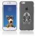TPU1IPHONE6SKULLCASQUE - Coque Souple en gel pour Apple iPhone 6 avec impression tête de mort avec un casque de moto