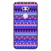 TPU1LGV30AZTEQUEBLEUVIO - Coque souple pour LG V30 avec impression Motifs aztèque bleu et violet