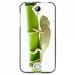 TPU1M330CAMELEON - Coque souple pour Acer Liquid M330 avec impression Motifs caméleon sur un bamboo