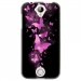 TPU1M330PAPILLONSFUSHIAS - Coque souple pour Acer Liquid M330 avec impression Motifs papillons fushias