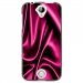 TPU1M330SOIEROSE - Coque souple pour Acer Liquid M330 avec impression Motifs soie drapée rose