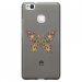 TPU1P9LITEPAPILLONSEUL - Coque souple pour Huawei Ascend P9-Lite avec impression Motifs papillon psychédélique