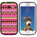 TPU1S7390AZTEQUE - Coque Souple en gel noir pour Galaxy Trend Lite avec impression Motifs aztèque