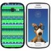 TPU1S7390AZTEQUEBLEUVERT - Coque Souple en gel noir pour Galaxy Trend Lite avec impression Motifs aztèque bleu et vert