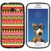 TPU1S7390AZTEQUEJAUNEROUGE - Coque Souple en gel noir pour Galaxy Trend Lite avec impression Motifs aztèque jaune et rouge